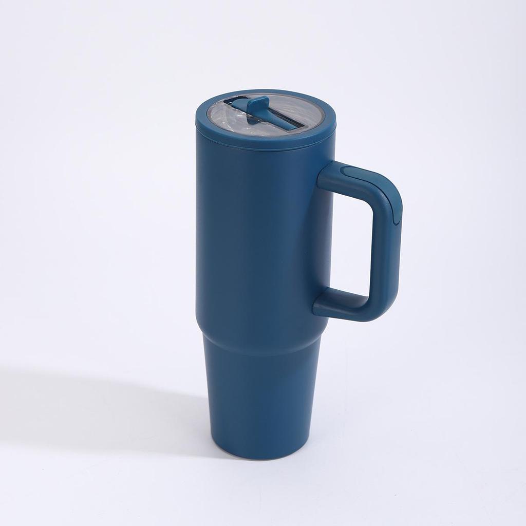 Tazza termica in acciaio inossidabile di quinta generazione da 30 oz con cannuccia - Manico ad alta capacità per uso esterno