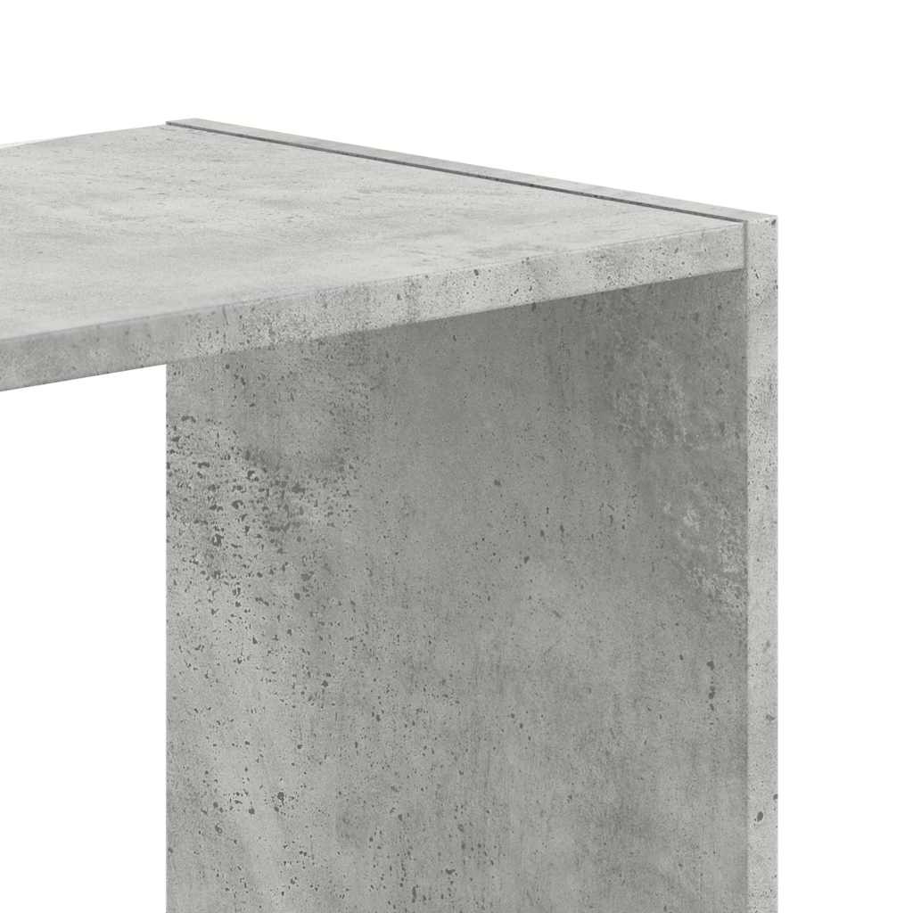 Vidaxl Regał, Szarość Betonu, 102X32X108 Cm, Materiał Drewnopochodny
