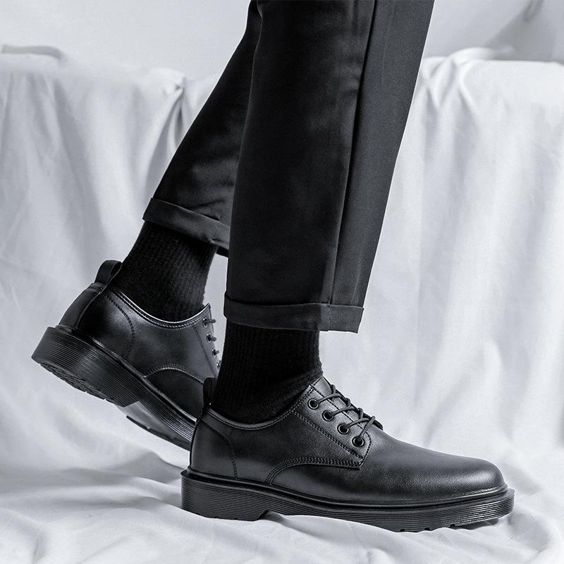 New British Academy Style Small Leather Shoes Men'S Soft Sole Japanese And Korean Version Dress Inner Height Increasing Small Leather Shoes 6070-R