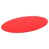 Phonograph Wool Pad Antiskid Shockproof Turntable Red Mat for Record Players 30cm