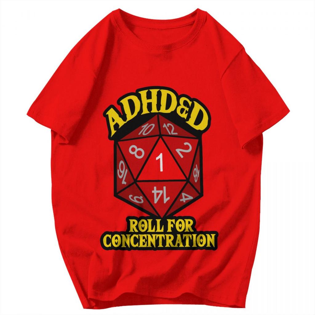Men T Shirt ADHDD Roll For Concentration Retro Gifts Y2K Graphic Short Sleeve Unisex Tops T Shirts