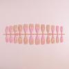 24 Pieces Almond Shape False Nail Medium Length Stick On Nail With Delicate 3D Floral Patterns Nail Art Decoration