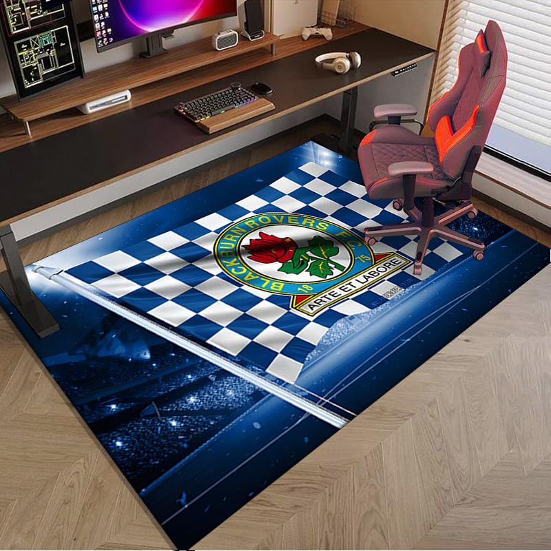 Blackburn Rovers Area Rug for Office, Chair Rug, Decorative Carpet Livingroom Mat, Large Size Fan gifts Christmas gifts