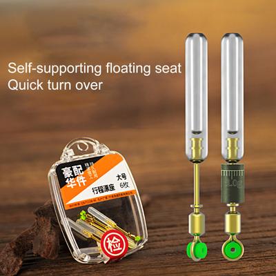 6 Pcs Fishing Float Rests No Hurt Flexible Anti Knot Rotation Swivels Lines Professional Fishing