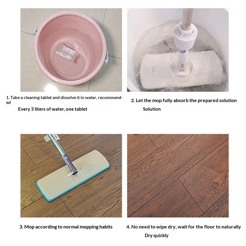 50 Pezzi Multifunzione Fragranza Mobili Casa Pavimento Pulizia Pastiglia Si Scioglie Rapidamente Bagno Cucina Deodorazione WC