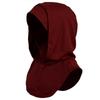 Elastic Wide-Brimmed Under-Scarf Cap with Integrated Hood