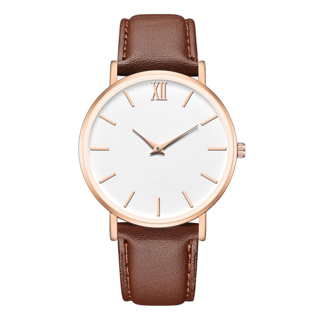 Belt Business Men'S Watch Fashion Temperament Simple Style Casual Bracelet Set Quartz Men'S Watch