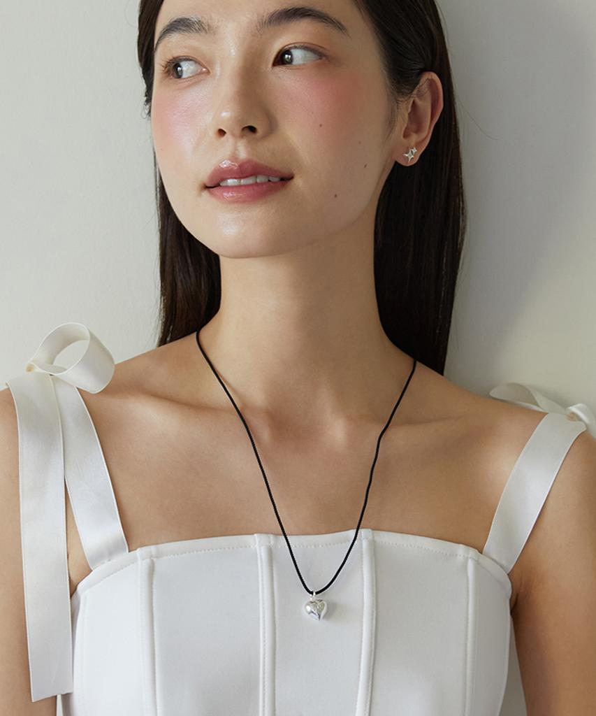 Tatiana (Silver 925) Mild Heart String Necklace Nz2115