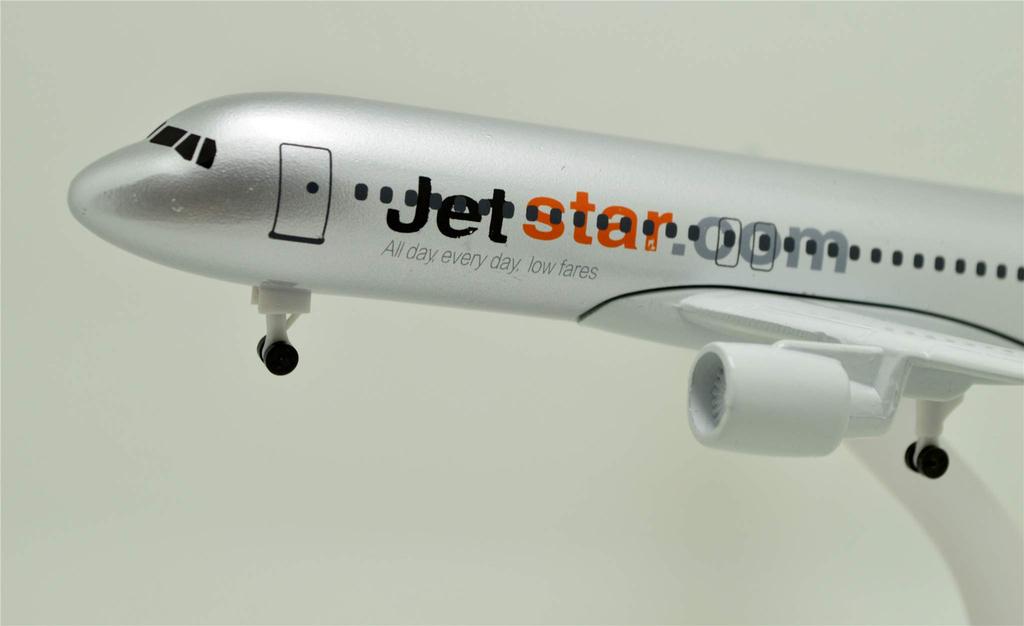TANG DYNASTY Standard Version Jetstar Airways Airbus A320 Tiger Alloy Airplane Model Toy 1/400