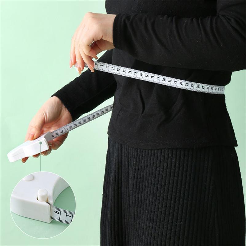 Portable 1PC Fitness Telescopic Health Tape Measure With Handle Torch Y-shaped Tape Measure Waist Circumference Tape Measure