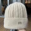 Women's Korean-Style Knitted Beanie: Warm, Thick & Versatile Hat with Ear Protection for Autumn/Winter.