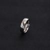 6mm Geometric Multifaceted Rhombus Stainless Steel Non-fading Hip Hop Couple Rings