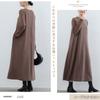 MaadeaNoeTe Long Sleeve Dress with and Round Elegant and Relaxed and Retro Perfect for Going Everyday and and Women's Pockets, A-Line, Neck.
