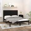 VidaXL Bed Frames Black Solid Wood 150x200 Cm Extra Large 3104617