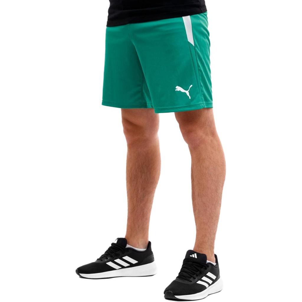 Puma Pantaloncini Casual da Corsa Fitness Assorbi Umidità Vita Media Logo a Cinque Punti Uomo Verde 704924-05