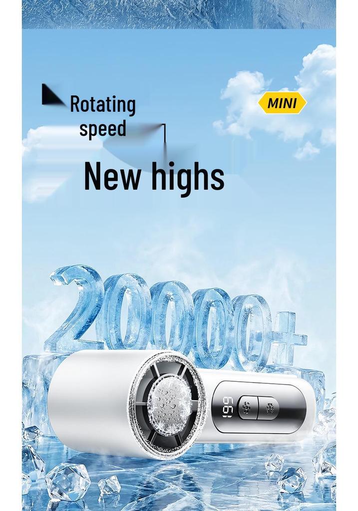 2026 Summer Mini Turbo Cooling Handheld Fan - Portable Outdoor Small Ice Pack Fan