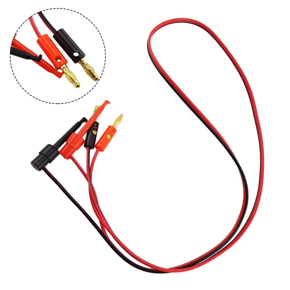 Universal Test Clips Pure Copper Multimeter Test Hook Clips Electrical Test Wires Gold Plated For Multimeter Testing Circuit Diy