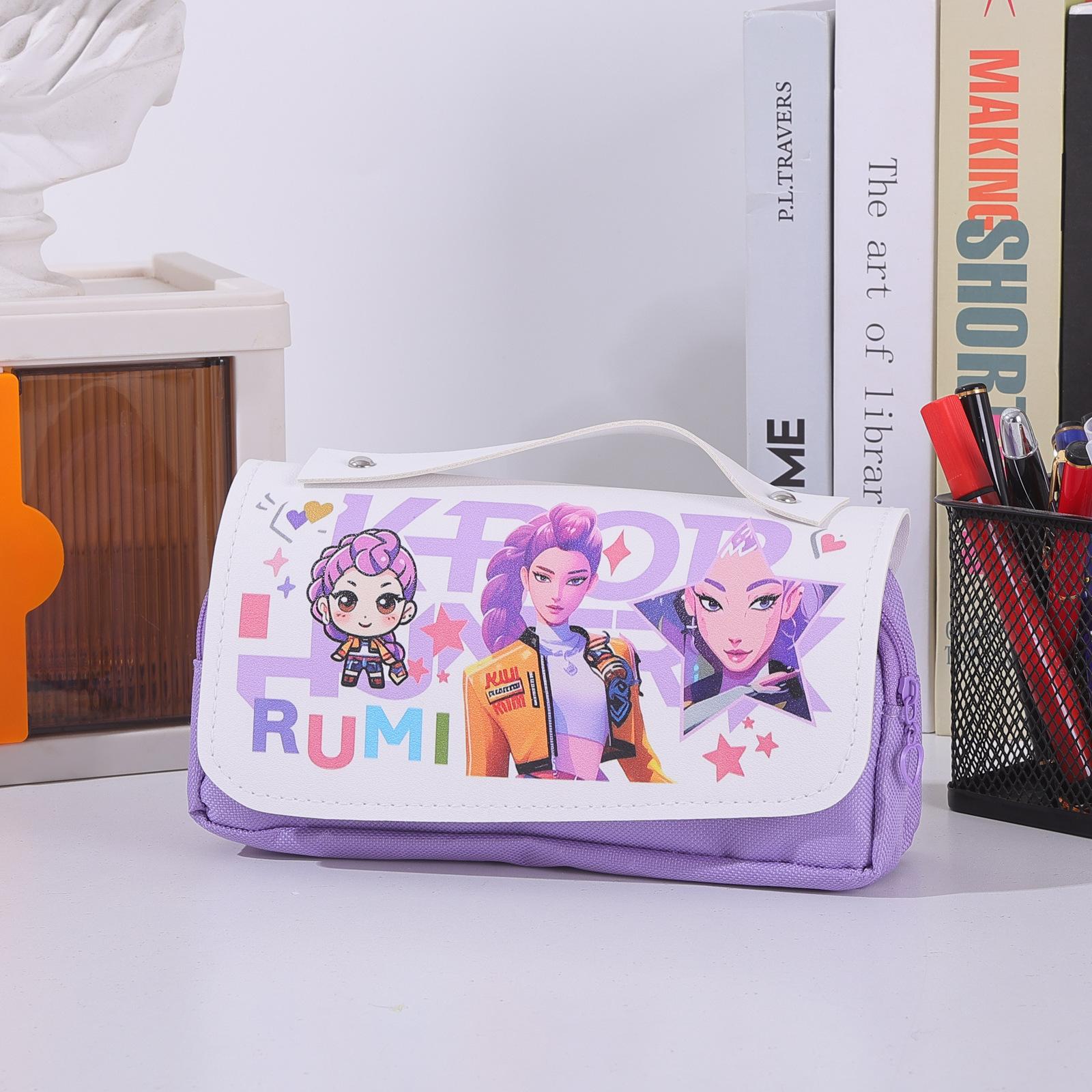 Witch Hunter Peripheral Pencil Case Student Stationery Box Pencil Case Storage Bag Large Capacity Animation Pencil Bag Cartoon
