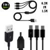 USB C Splitter Cable,USB A Male to 3 Type-C Male Data Sync Charge Cable,3 in 1 Charging Cord Fast Charge for Mobile
