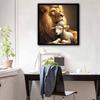New Arrival 5D DIY Full Circle Diamond Painting "Lion" Embroidery Cross Stitch Home Decor Gift