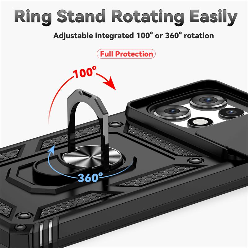 Full Cover For Moto G Power 2025 Case For Moto G Power 5G 2025 Push Window Magnetic Phone Holder Case For Moto G Power 2025 Case