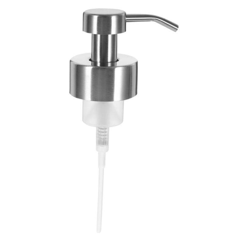 

44 Tooth Bathroom Foam Dispenser with Rust Proof Steel Body Easy Installation Foam Pump for Contemporary Homes серебряный