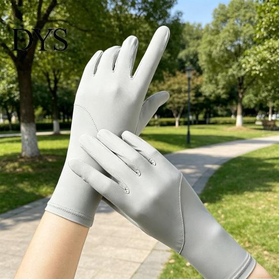 Sun Protection Gloves for Driving UV Cooling Gloves, Full Finger Anti Slip Elastic Palm, Ultra Thin Summer Cycling Hiking Fishing UPF50