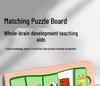Children's Educational Wooden Puzzle Cards: Develop Cognitive and Logical Thinking with Building Blocks