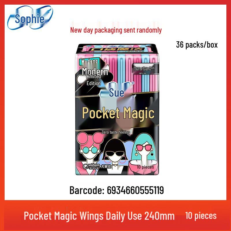 Sophie Sanitary Napkins: Extra-Long Night Use, Soft Cotton Feel, Secure Fit, Ideal for Daily Comfort and Peaceful Sleep.