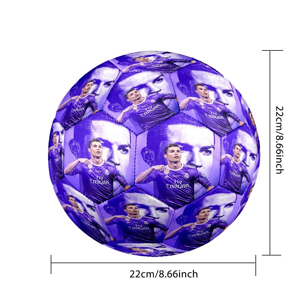 Ronaldo's Last Dance Celebration Size 5 Football Machine-Stitched Indoor/Outdoor Training and Matches for Football Accessories