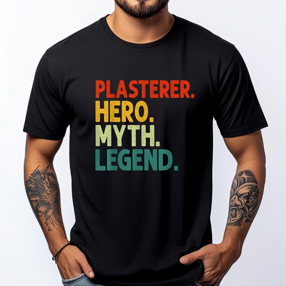 Funny Plasterer Wholesale Tshirts 100 Pcs Vintage Street Mens Clothing High Quality Men's T-Shirt T Shirt for Men Classic