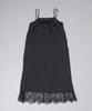 Nano Universe Lace and Satin Camisole F Women's Dress, 010, Black, 669-4219324