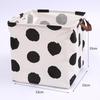 Large Waterproof Cotton Linen Storage Basket for Laundry and Toys