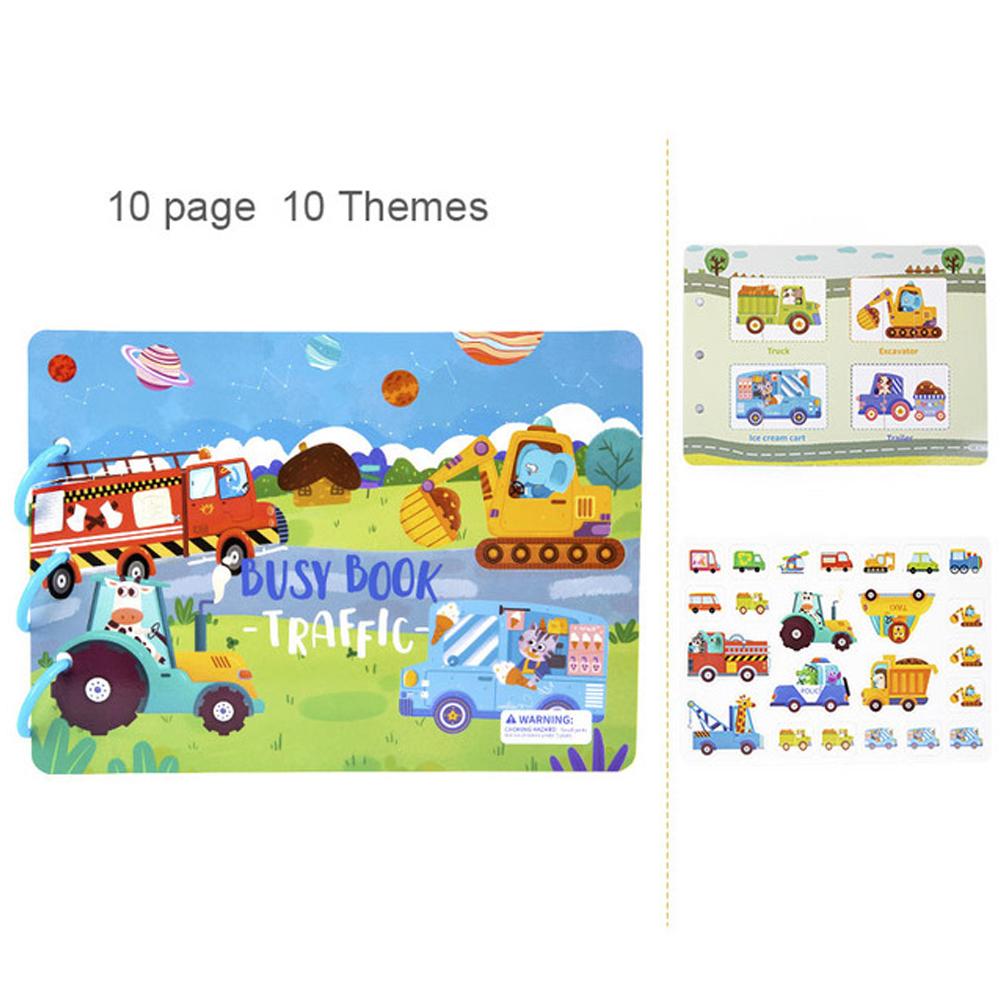 Reusable Children Stickers Busy Books Montesorri Quietbook Montreasures Activity Quire Bussy Notebook Monzo Montessori Materials
