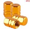 4Pcs Aluminum Alloy Car Wheel Tire Valve Caps Tyre Rim Stem Covers Airdust Waterproof For Automobiles Motorcycles Trucks Bikes
