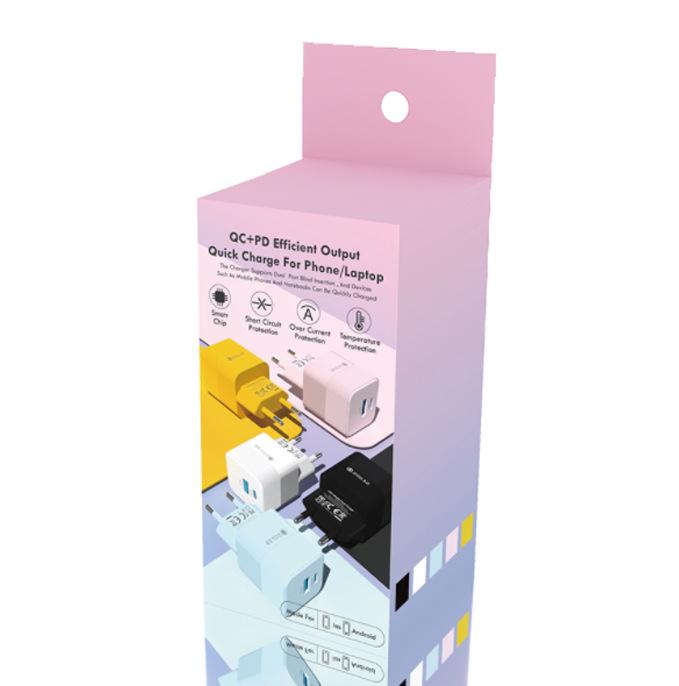 Macaron 25W USB+PD Super Fast Charger - EU/US/KR Standards