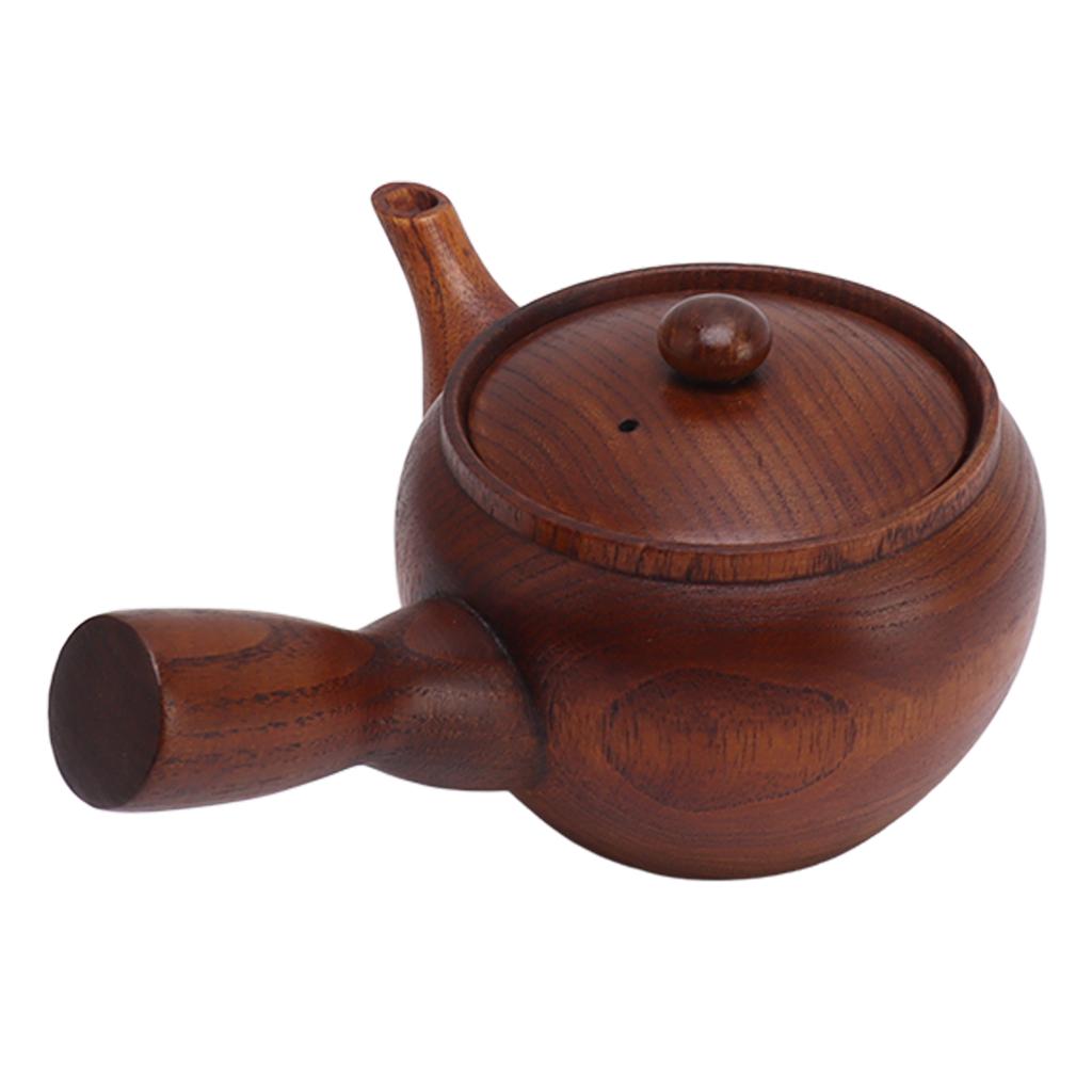 Wooden Tea Pot Traditional Style Durable Tea Kettle Exquisite Whistle Tea Kettle for Home Restaurant Office