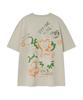 WACKY WILLY Kiki Graffiti Short Sleeve T-Shirt Light Gray