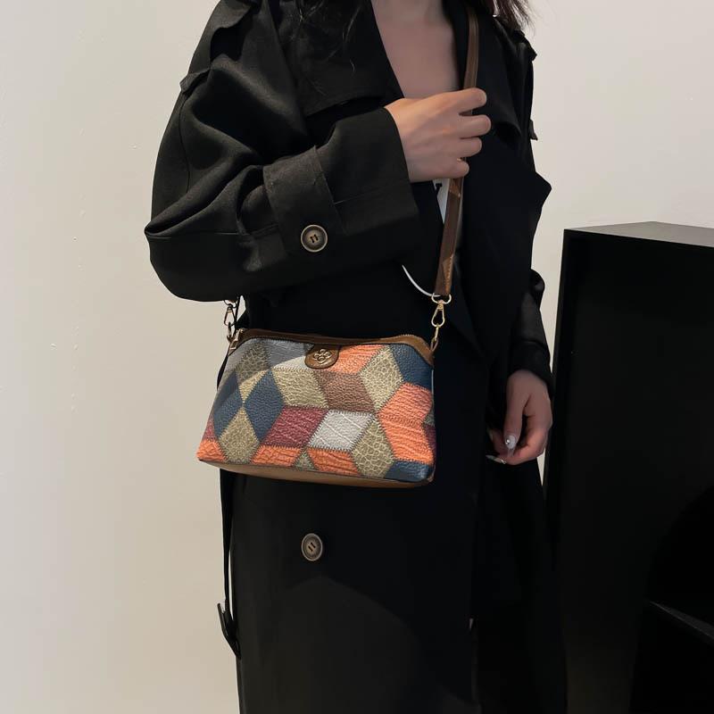 Bag for Women Designer Vintage PU Leather Handbag Quality Female Outdoor Daily Messenger Classic Ladies Shoulder Crossbody Purse