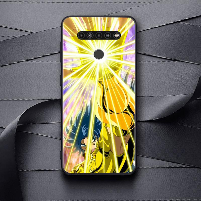 Saint Seiya Shiryu Anime tok LG G8 G8S G8X V30 V35 V40 V50 V60 ThinQ Q60 K40 K50 K51 K61 K71 K92 K62 készülékekhez, puha fekete telefontok