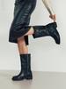 Komorebi Museum 2 Colors_Handmade 90S Biker Mid-Calf Boots Suede Ver. | Km118-S