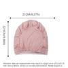 Damen Vorgebundener Turban Hohlspitze Front Hijab Elastisch Weiche Kopfbedeckung Atmungsaktive Haarabdeckung Tägliches Chemo-Kopftuch