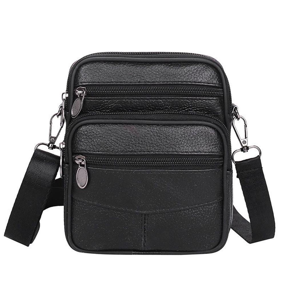 Borse a tracolla multifunzionali Pochette da cintura in pelle bovina Portamonete Moda Semplice Portatile Multitasche Casual per Sport all'aperto