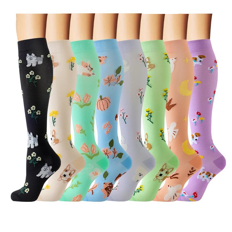 Cross-border Over-the-Knee Compression Yoga & Sport Socks Set