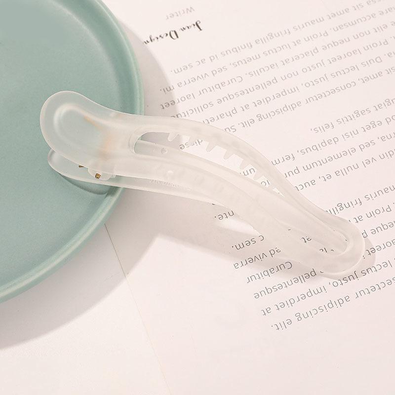 

Корейская матовая большая заколка BB для женщин и девочек, аксессуары для волос, модные цветные однотонные акриловые зубчатые нескользящие заколки для волос, заколки для волос