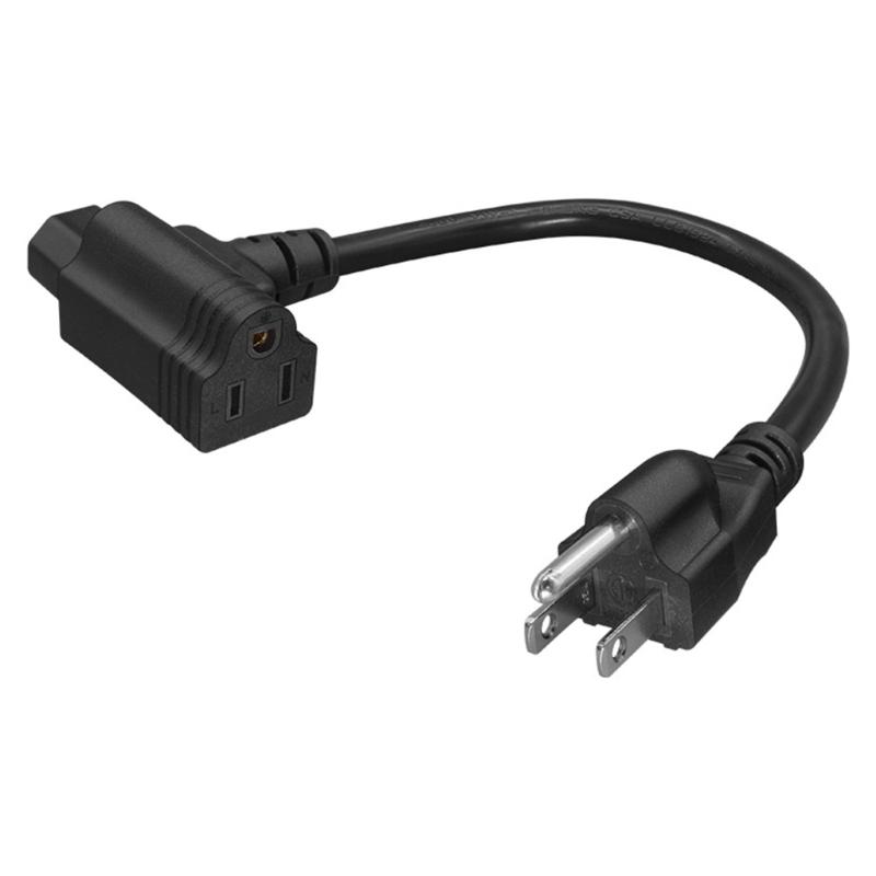 Portable Sturdy Professional Equipment Power Cable NEMA 5 15P to C13 and 5 15R Paralleled Connection Casual Use