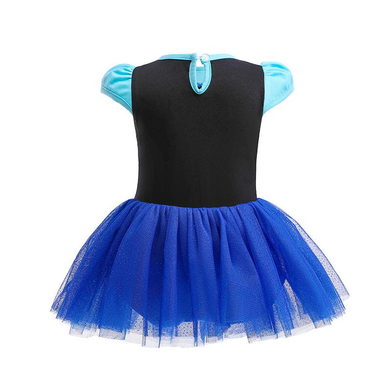 Summer Cool Swimsuit Infant and Toddler Cosplay Anna Princess Dress + Headband + Crown Necklace Gloves Accessories Set