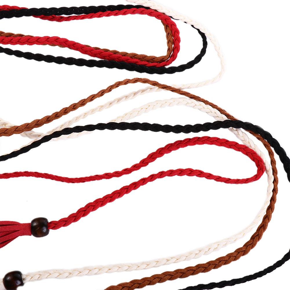 Dress Waistbands Accessories Braided Tassel Belt Women Waist Chain Ethnic Style Belts Waist Rope
