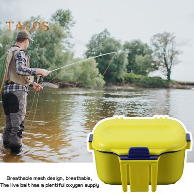 Angelköderbox mit atmungsaktivem Loch, wasserdicht, für lebende Regenwürmer, Rotwürmer, Köderhalter, Aufbewahrungskoffer, Behälter, Angelzubehör