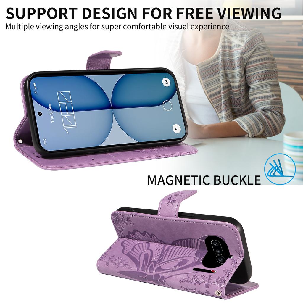 Flip Case for Phone - Leather/PU, Purple